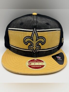 New Orleans Saints New Era 9FIFTY Heritage Series Snapback Cap